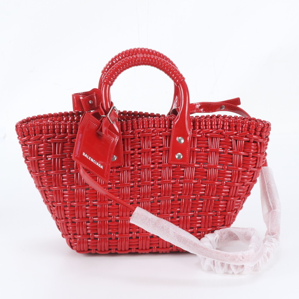 Balenciaga Bistro XS Basket 671342 Leather 2-Way Shoulder Bag/Handbag for Women
